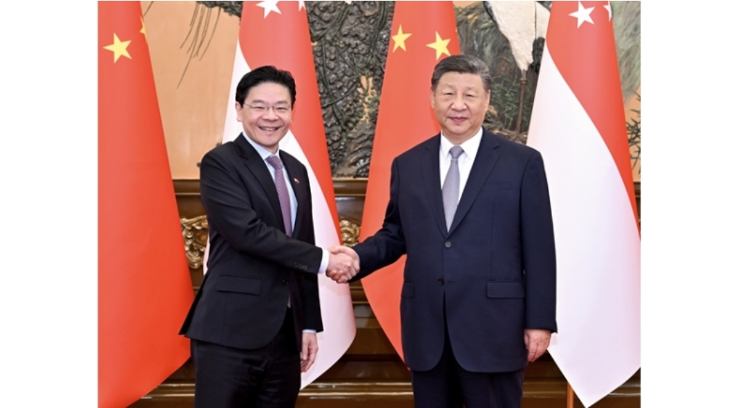 習近平會見新加坡總理黃循財